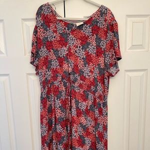 Knox Rose floral button-up midi dress